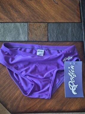 Dolfin men's Purple Swim Bikini Bottom - Size 28 Small NEW!